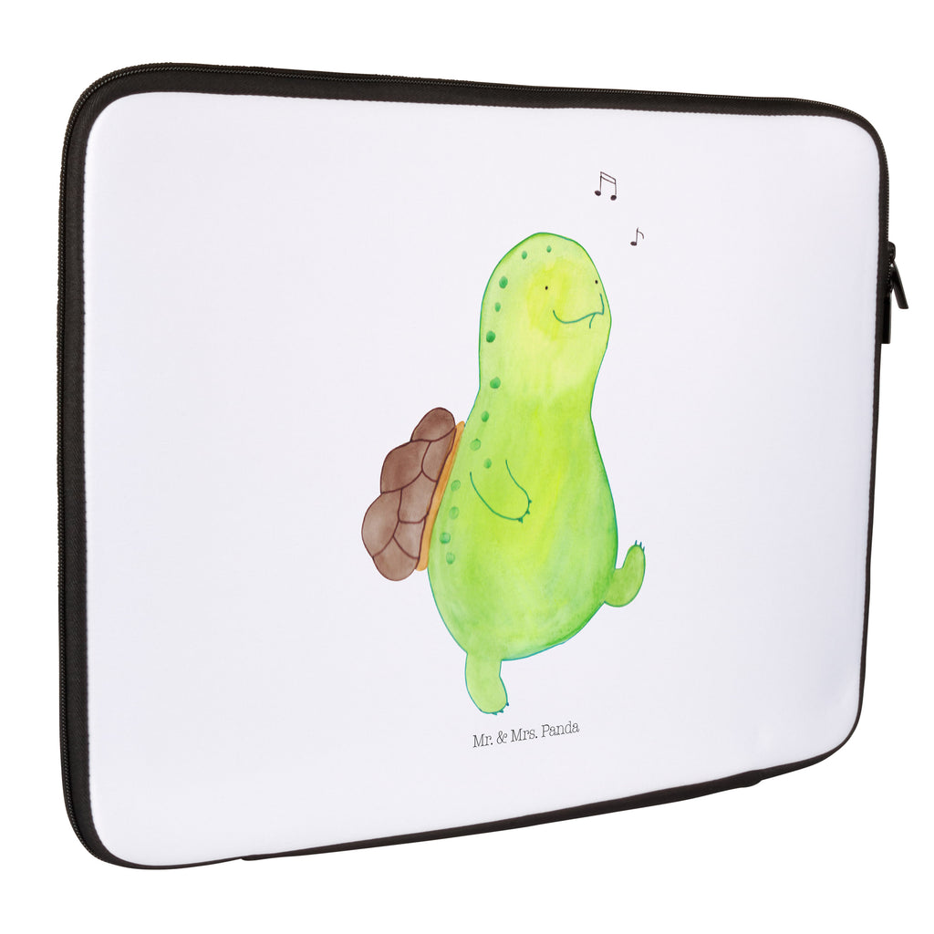 20 x 28 Notebook Tasche  Schildkröte pfeift Notebook Tasche, Laptop, Computertasche, Tasche, Schildkröte, Schildi, Schildkröten, fröhlich, Glück, Motivation, Lebensfreude, Depression, Trennung, Neuanfang