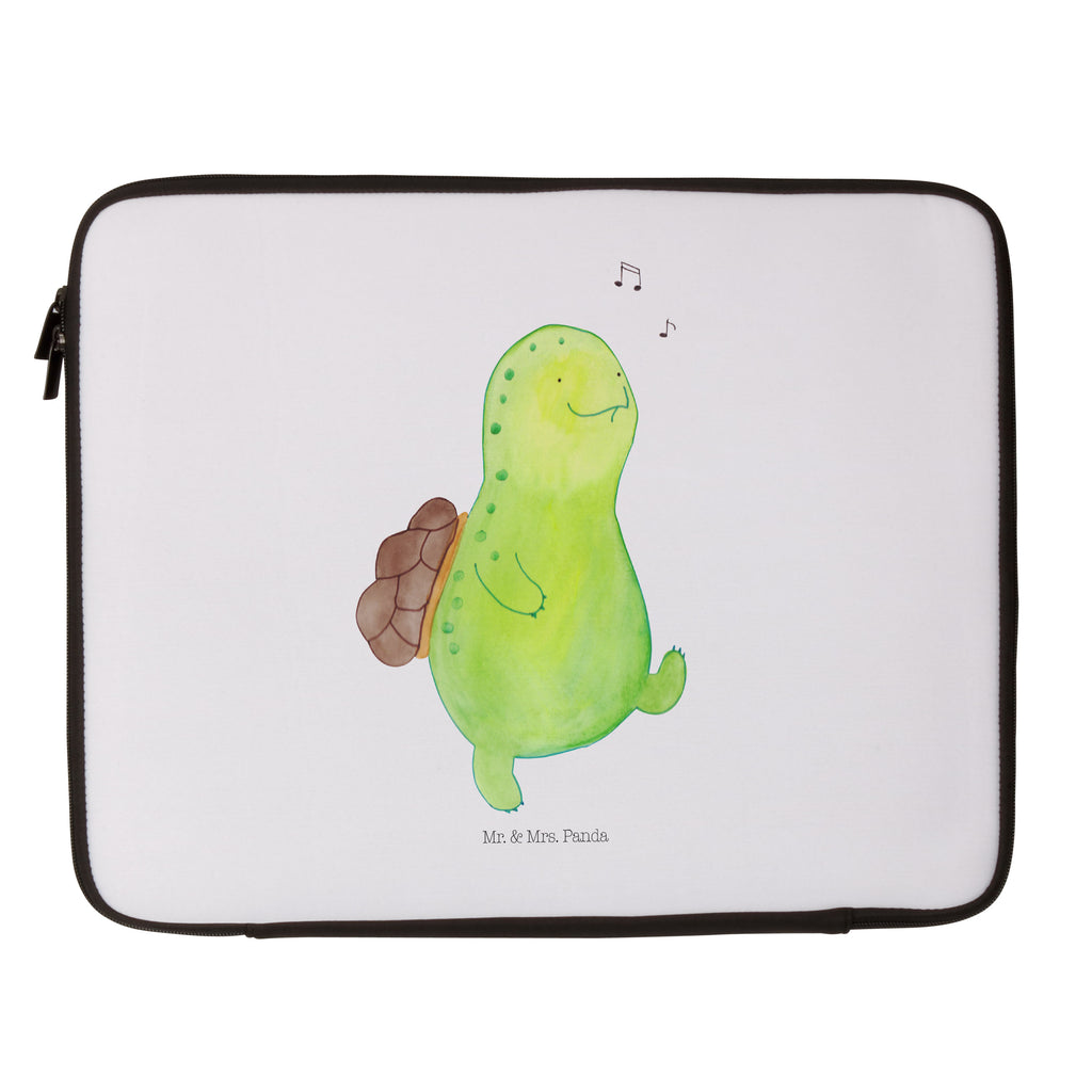 20 x 28 Notebook Tasche  Schildkröte pfeift Notebook Tasche, Laptop, Computertasche, Tasche, Schildkröte, Schildi, Schildkröten, fröhlich, Glück, Motivation, Lebensfreude, Depression, Trennung, Neuanfang