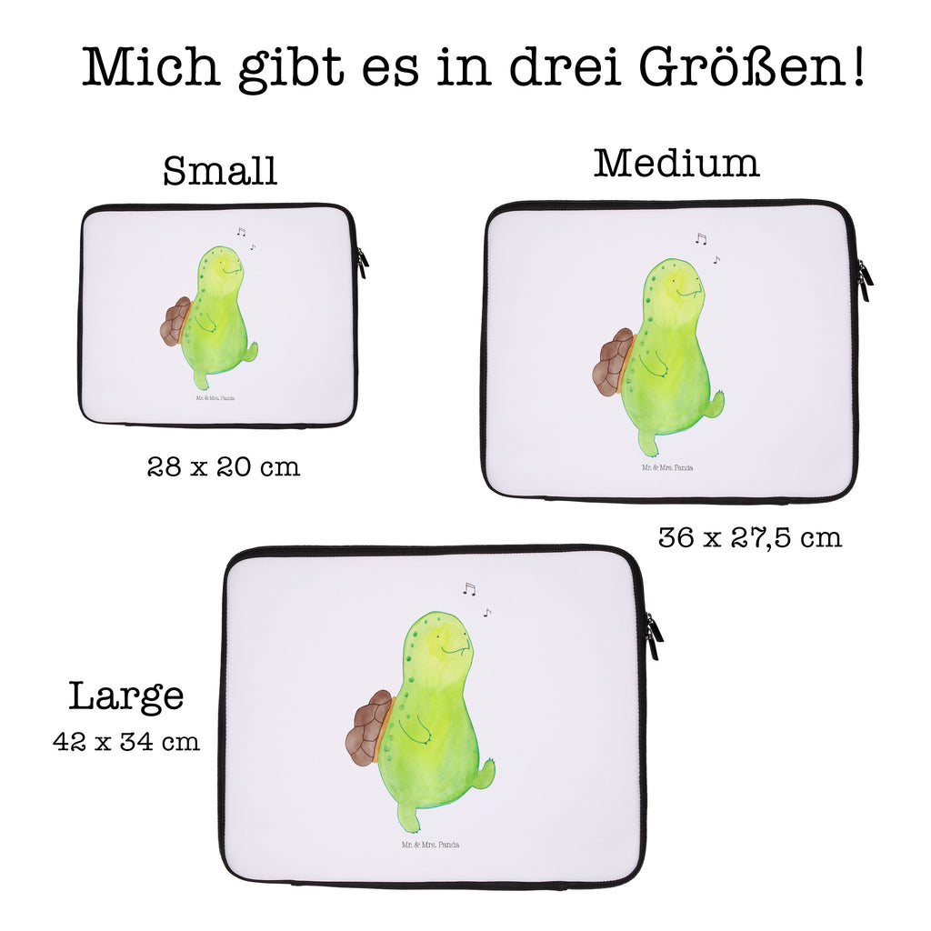 20 x 28 Notebook Tasche  Schildkröte pfeift Notebook Tasche, Laptop, Computertasche, Tasche, Schildkröte, Schildi, Schildkröten, fröhlich, Glück, Motivation, Lebensfreude, Depression, Trennung, Neuanfang