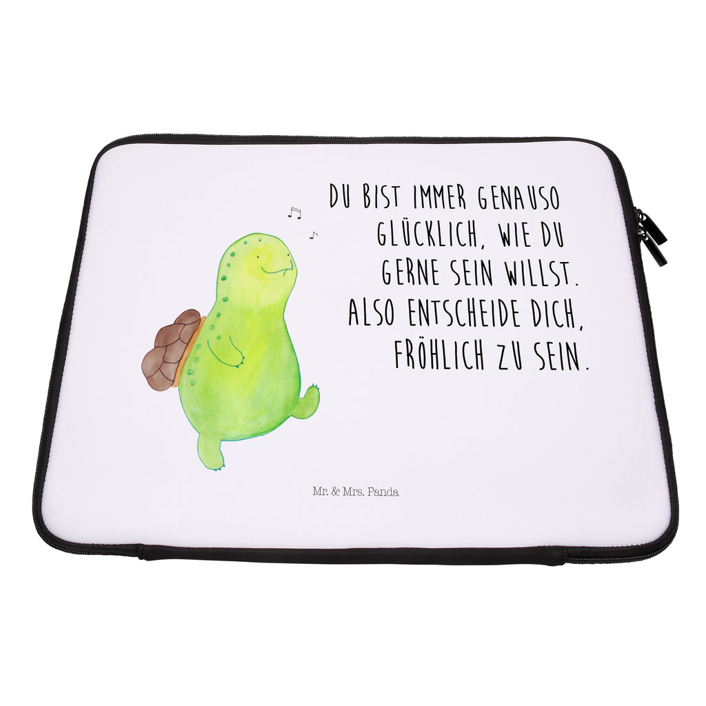 20 x 28 Notebook Tasche  Schildkröte pfeift Notebook Tasche, Laptop, Computertasche, Tasche, Schildkröte, Schildi, Schildkröten, fröhlich, Glück, Motivation, Lebensfreude, Depression, Trennung, Neuanfang