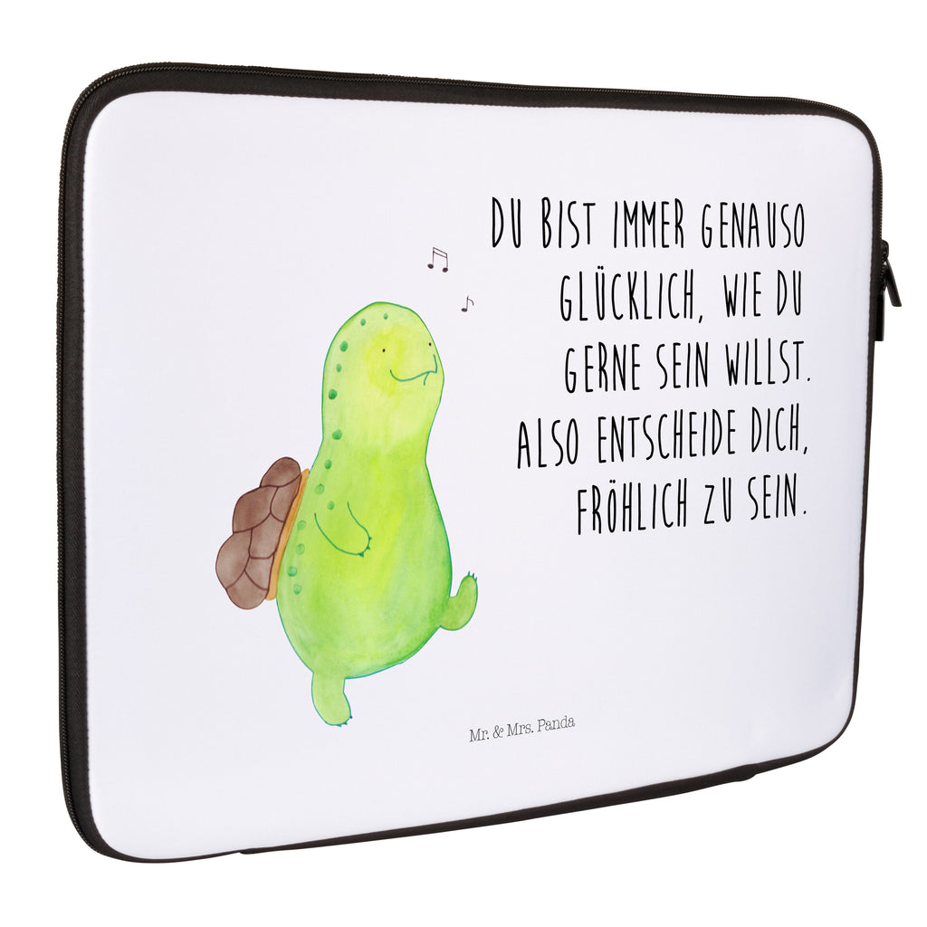 20 x 28 Notebook Tasche  Schildkröte pfeift Notebook Tasche, Laptop, Computertasche, Tasche, Schildkröte, Schildi, Schildkröten, fröhlich, Glück, Motivation, Lebensfreude, Depression, Trennung, Neuanfang