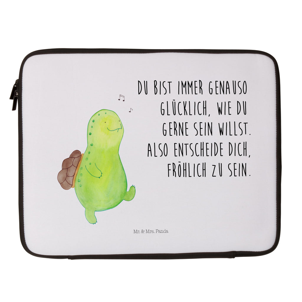 20 x 28 Notebook Tasche  Schildkröte pfeift Notebook Tasche, Laptop, Computertasche, Tasche, Schildkröte, Schildi, Schildkröten, fröhlich, Glück, Motivation, Lebensfreude, Depression, Trennung, Neuanfang