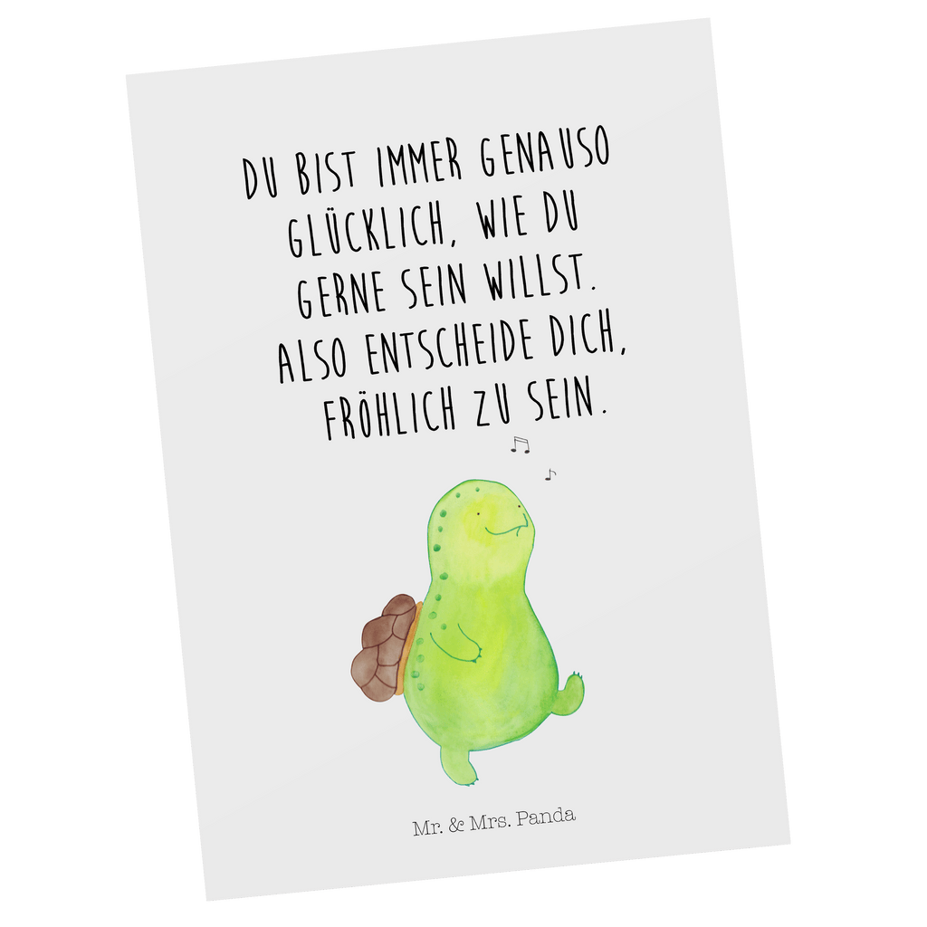 Postkarte Schildkröte pfeift Geschenkkarte, Grußkarte, Karte, Einladung, Ansichtskarte, Geburtstagskarte, Einladungskarte, Dankeskarte, Schildkröte, Schildi, Schildkröten, fröhlich, Glück, Motivation, Lebensfreude, Depression, Trennung, Neuanfang