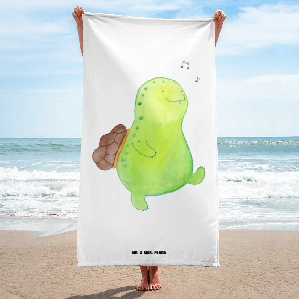 XL Badehandtuch Schildkröte pfeift Handtuch, Badetuch, Duschtuch, Strandtuch, Saunatuch, Schildkröte, Schildi, Schildkröten, fröhlich, Glück, Motivation, Lebensfreude, Depression, Trennung, Neuanfang