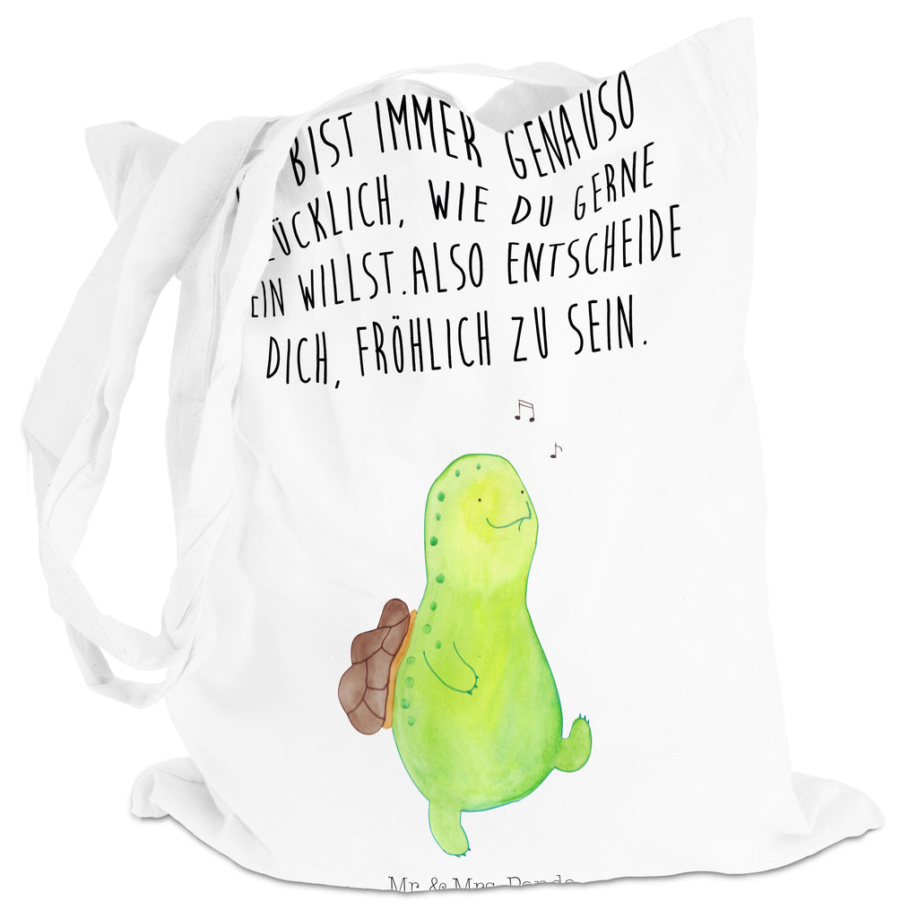 Tragetasche Schildkröte pfeift Beuteltasche, Beutel, Einkaufstasche, Jutebeutel, Stoffbeutel, Schildkröte, Schildi, Schildkröten, fröhlich, Glück, Motivation, Lebensfreude, Depression, Trennung, Neuanfang