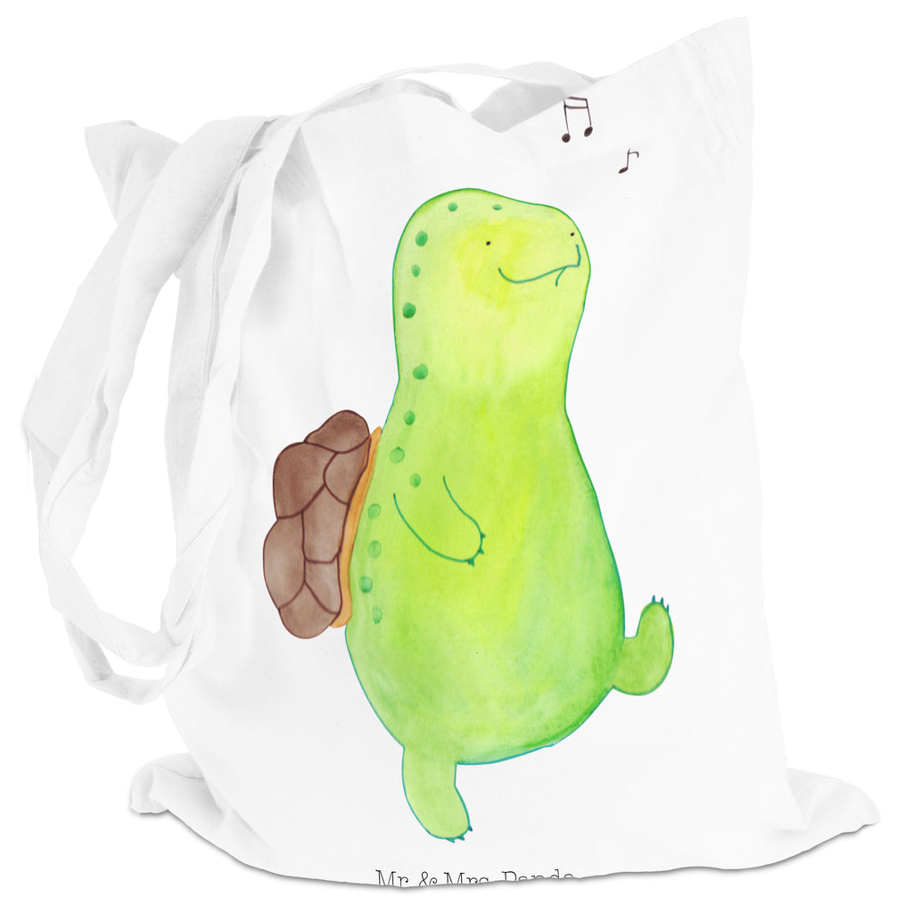 Tragetasche Schildkröte pfeift Beuteltasche, Beutel, Einkaufstasche, Jutebeutel, Stoffbeutel, Schildkröte, Schildi, Schildkröten, fröhlich, Glück, Motivation, Lebensfreude, Depression, Trennung, Neuanfang