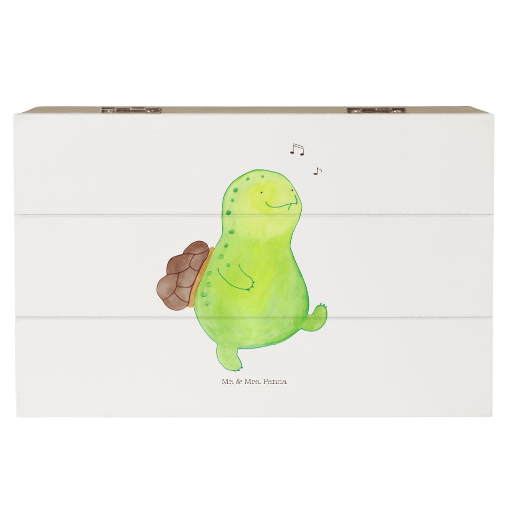 Holzkiste Schildkröte pfeift Holzkiste, Kiste, Schatzkiste, Truhe, Schatulle, XXL, Erinnerungsbox, Erinnerungskiste, Dekokiste, Aufbewahrungsbox, Schildkröte, Schildi, Schildkröten, fröhlich, Glück, Motivation, Lebensfreude, Depression, Trennung, Neuanfang