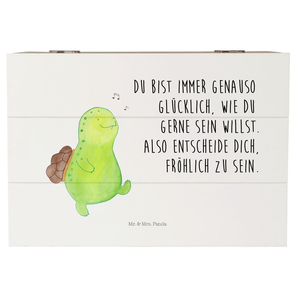 Holzkiste Schildkröte pfeift Holzkiste, Kiste, Schatzkiste, Truhe, Schatulle, XXL, Erinnerungsbox, Erinnerungskiste, Dekokiste, Aufbewahrungsbox, Schildkröte, Schildi, Schildkröten, fröhlich, Glück, Motivation, Lebensfreude, Depression, Trennung, Neuanfang