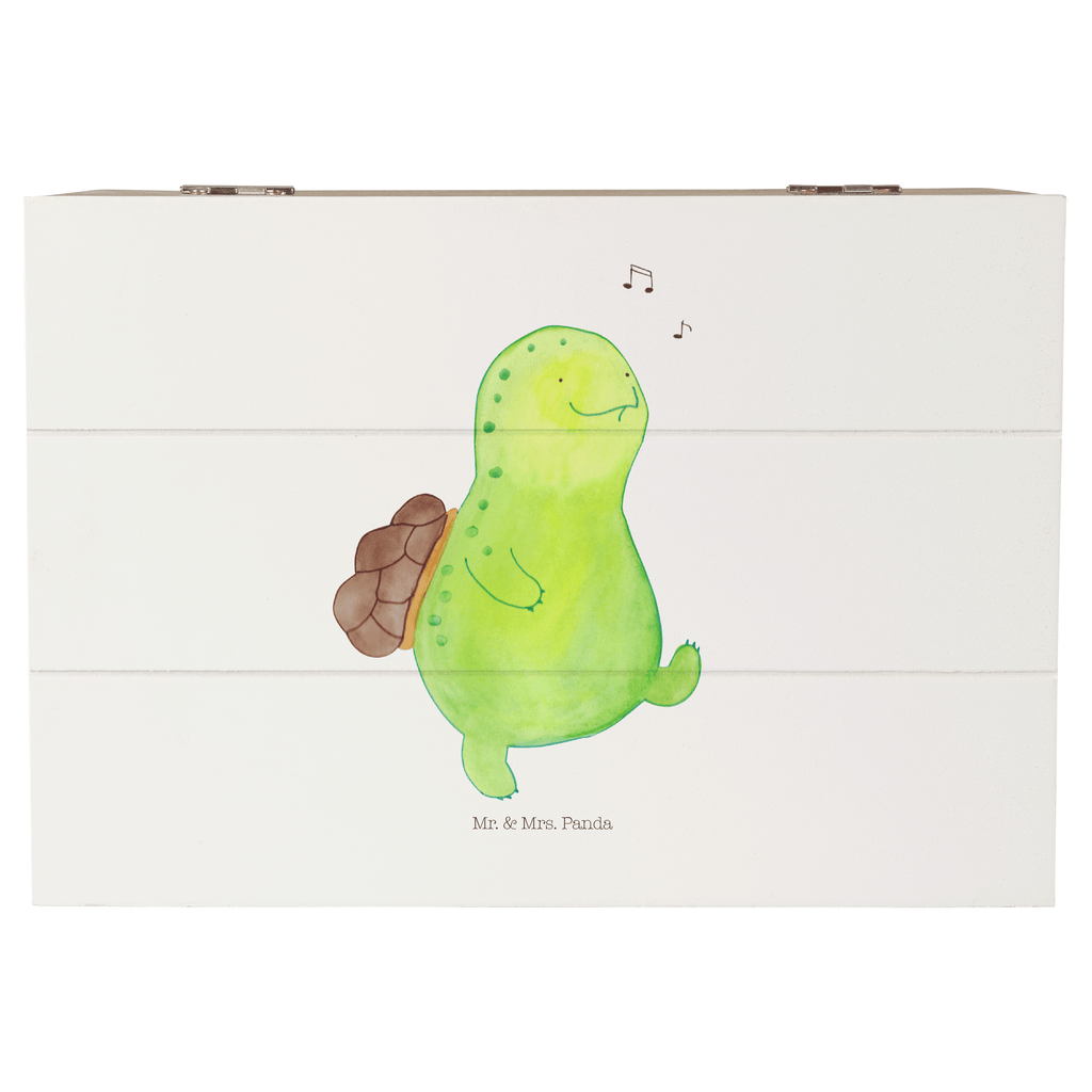 Holzkiste Schildkröte pfeift Holzkiste, Kiste, Schatzkiste, Truhe, Schatulle, XXL, Erinnerungsbox, Erinnerungskiste, Dekokiste, Aufbewahrungsbox, Schildkröte, Schildi, Schildkröten, fröhlich, Glück, Motivation, Lebensfreude, Depression, Trennung, Neuanfang