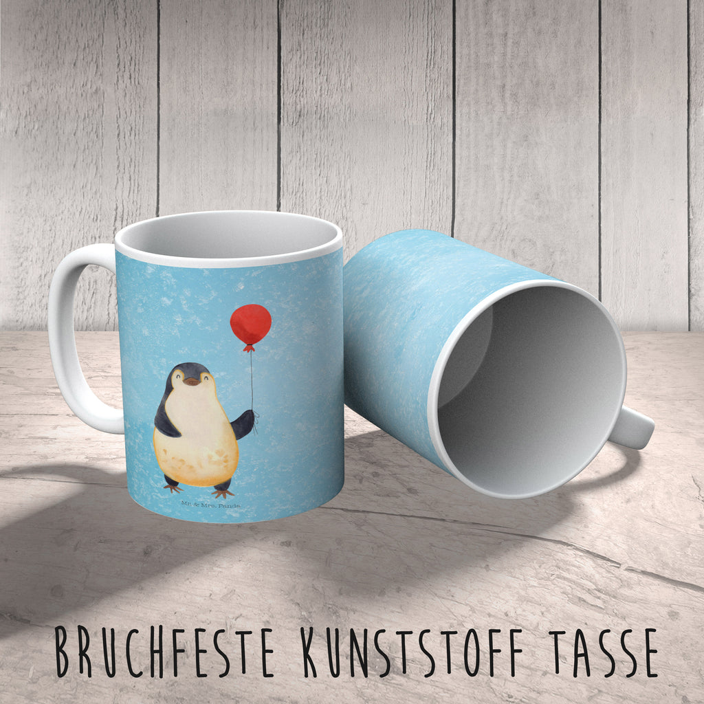 Kindertasse Pinguin Luftballon Kunststoff Tasse, Kindergarten, Tasse, Trinkbecher, Camping Becher, Kaffeetasse, Kunststoffbecher, Kindergartenbecher, Outdoorgeschirr, Kunststoffgeschirr, Reisebecher, Reisetasse, Kinderbecher, Pinguin, Pinguine, Luftballon, Tagträume, Lebenslust, Geschenk Freundin, Geschenkidee, beste Freundin, Motivation, Neustart, neues Leben, Liebe, Glück