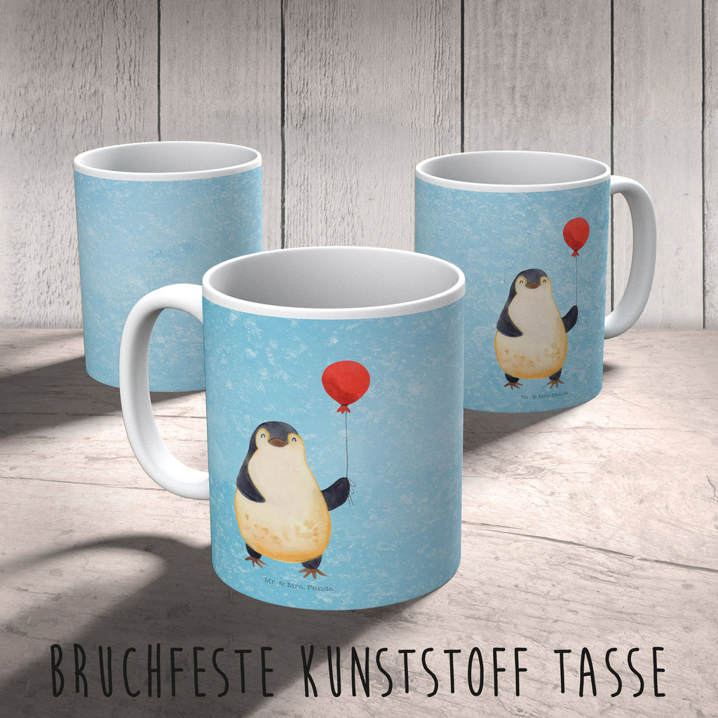 Kindertasse Pinguin Luftballon Kunststoff Tasse, Kindergarten, Tasse, Trinkbecher, Camping Becher, Kaffeetasse, Kunststoffbecher, Kindergartenbecher, Outdoorgeschirr, Kunststoffgeschirr, Reisebecher, Reisetasse, Kinderbecher, Pinguin, Pinguine, Luftballon, Tagträume, Lebenslust, Geschenk Freundin, Geschenkidee, beste Freundin, Motivation, Neustart, neues Leben, Liebe, Glück