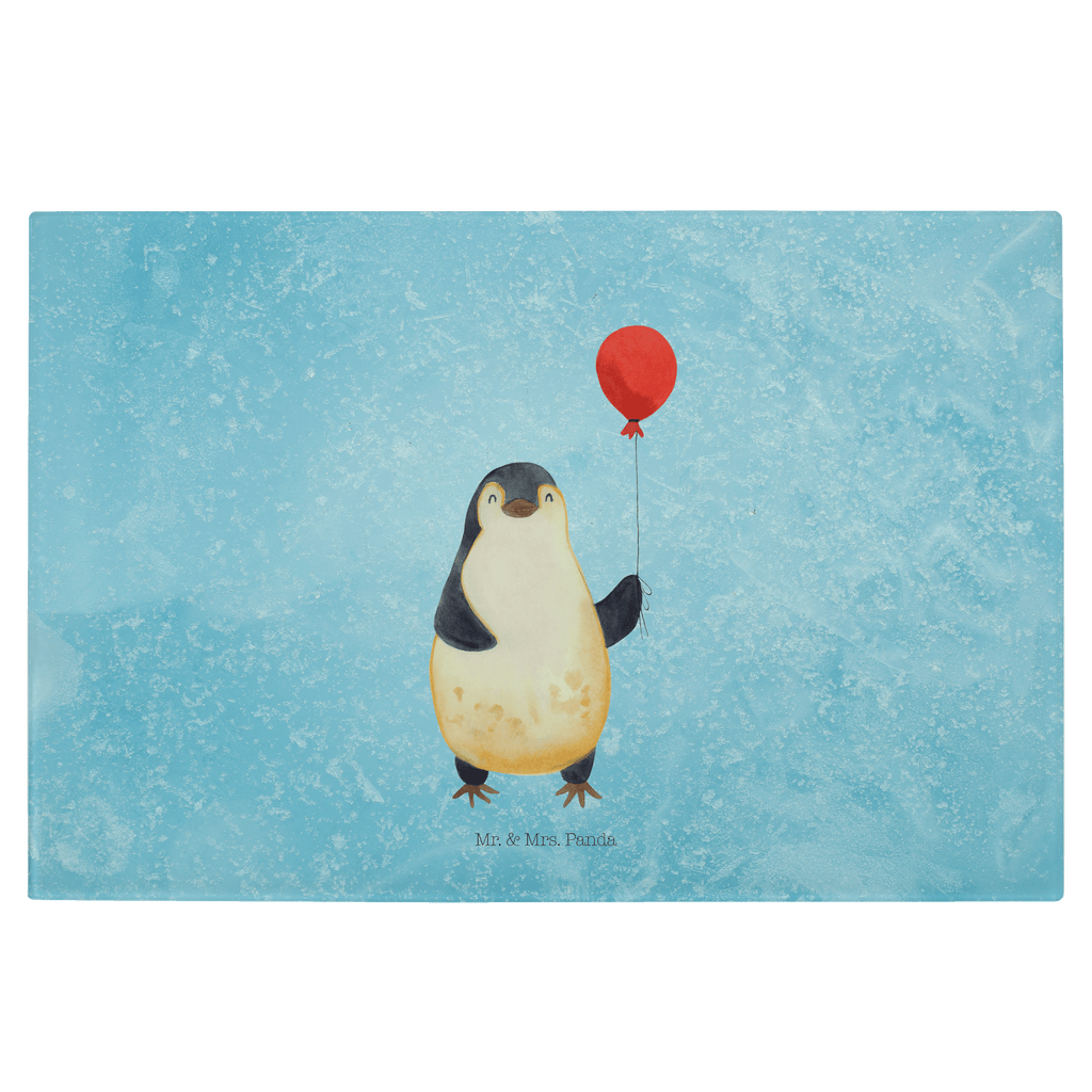 XL Glas Schneidbrett Pinguin Luftballon Glasschneidebrett, Schneidebrett, Frühstücksbrett, Küche, Pinguin, Pinguine, Luftballon, Tagträume, Lebenslust, Geschenk Freundin, Geschenkidee, beste Freundin, Motivation, Neustart, neues Leben, Liebe, Glück