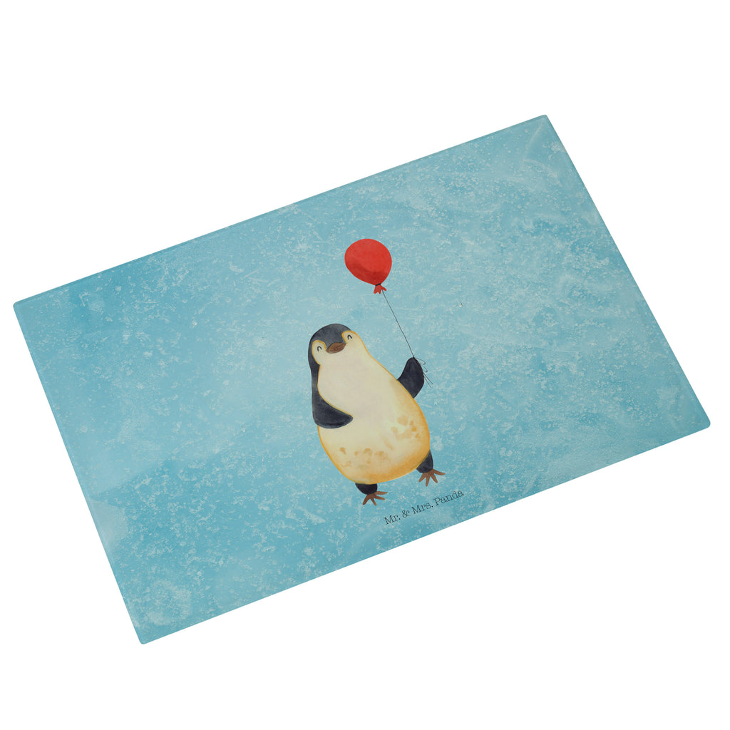 XL Glas Schneidbrett Pinguin Luftballon Glasschneidebrett, Schneidebrett, Frühstücksbrett, Küche, Pinguin, Pinguine, Luftballon, Tagträume, Lebenslust, Geschenk Freundin, Geschenkidee, beste Freundin, Motivation, Neustart, neues Leben, Liebe, Glück