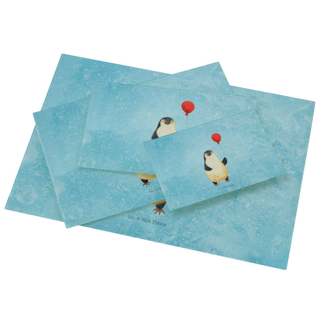 XL Glas Schneidbrett Pinguin Luftballon Glasschneidebrett, Schneidebrett, Frühstücksbrett, Küche, Pinguin, Pinguine, Luftballon, Tagträume, Lebenslust, Geschenk Freundin, Geschenkidee, beste Freundin, Motivation, Neustart, neues Leben, Liebe, Glück
