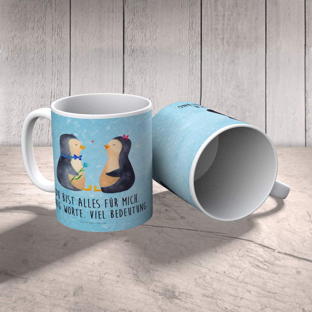 Kindertasse Pinguin Pärchen Kunststoff Tasse, Kindergarten, Tasse, Trinkbecher, Camping Becher, Kaffeetasse, Kunststoffbecher, Kindergartenbecher, Outdoorgeschirr, Kunststoffgeschirr, Reisebecher, Reisetasse, Kinderbecher, Pinguin, Pinguine, Liebe, Liebespaar, Liebesbeweis, Liebesgeschenk, Verlobung, Jahrestag, Hochzeitstag, Hochzeit, Hochzeitsgeschenk, große Liebe, Traumpaar