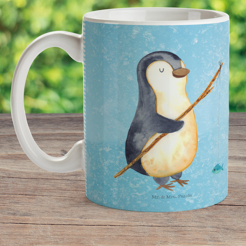 Kindertasse Pinguin Angler Kunststoff Tasse, Kindergarten, Tasse, Trinkbecher, Camping Becher, Kaffeetasse, Kunststoffbecher, Kindergartenbecher, Outdoorgeschirr, Kunststoffgeschirr, Reisebecher, Reisetasse, Kinderbecher, Pinguin, Pinguine, Angeln, Angler, Tagträume, Hobby, Plan, Planer, Tagesplan, Neustart, Motivation, Geschenk, Freundinnen, Geschenkidee, Urlaub, Wochenende