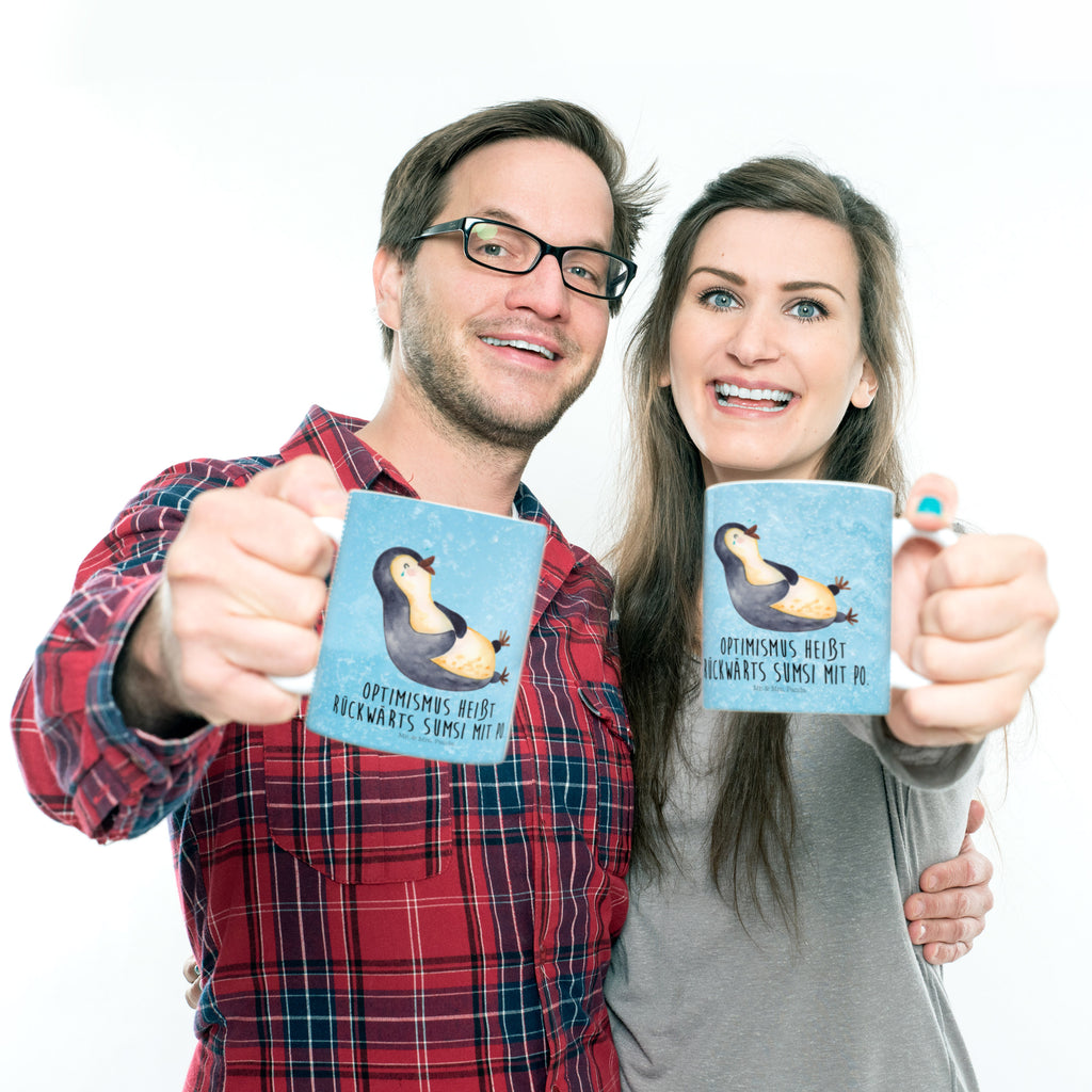 Kindertasse Pinguin lachend Kunststoff Tasse, Kindergarten, Tasse, Trinkbecher, Camping Becher, Kaffeetasse, Kunststoffbecher, Kindergartenbecher, Outdoorgeschirr, Kunststoffgeschirr, Reisebecher, Reisetasse, Kinderbecher, Pinguin, Pinguine, lustiger Spruch, Optimismus, Fröhlich, Lachen, Humor, Fröhlichkeit