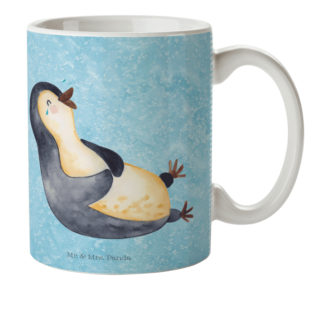 Kindertasse Pinguin lachend Kunststoff Tasse, Kindergarten, Tasse, Trinkbecher, Camping Becher, Kaffeetasse, Kunststoffbecher, Kindergartenbecher, Outdoorgeschirr, Kunststoffgeschirr, Reisebecher, Reisetasse, Kinderbecher, Pinguin, Pinguine, lustiger Spruch, Optimismus, Fröhlich, Lachen, Humor, Fröhlichkeit