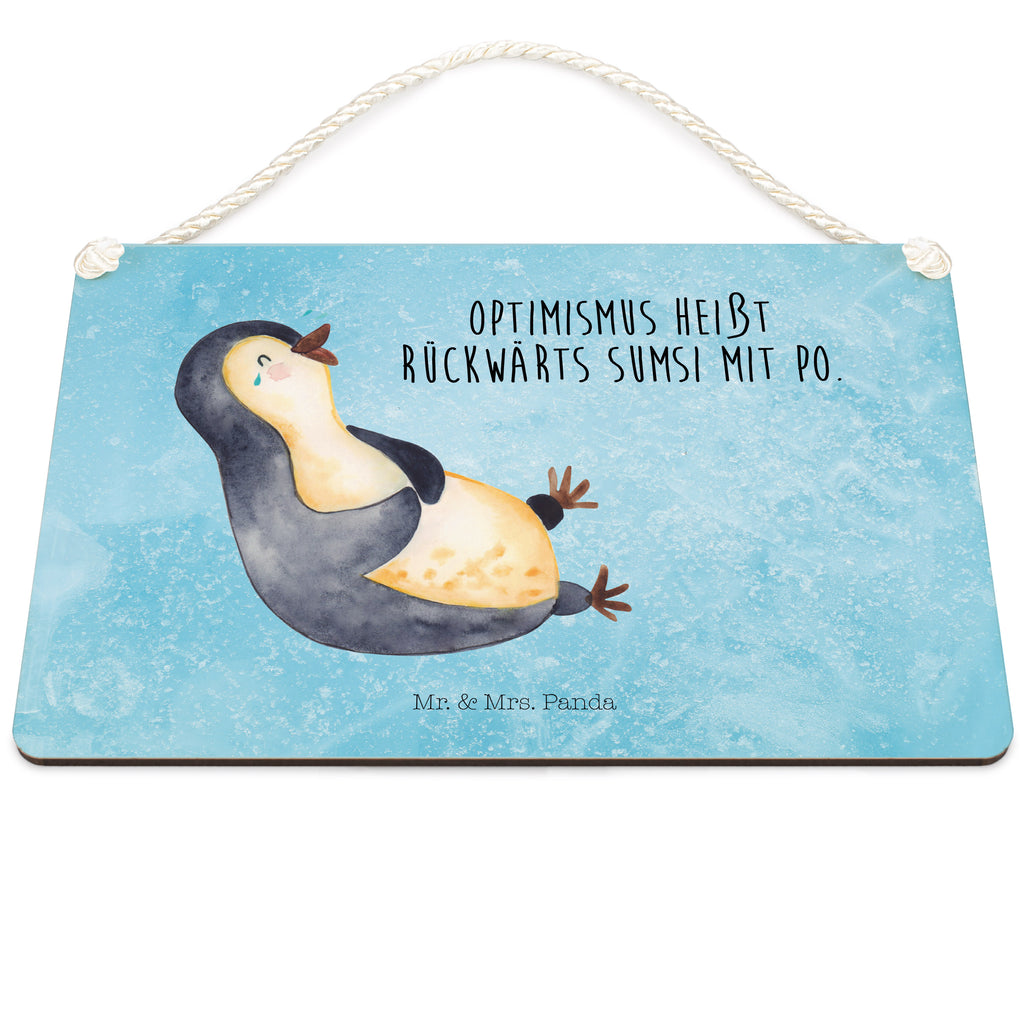 Deko Schild Pinguin lachend Dekoschild, Deko Schild, Schild, Tür Schild, Türschild, Holzschild, Wandschild, Wanddeko, Pinguin, Pinguine, lustiger Spruch, Optimismus, Fröhlich, Lachen, Humor, Fröhlichkeit