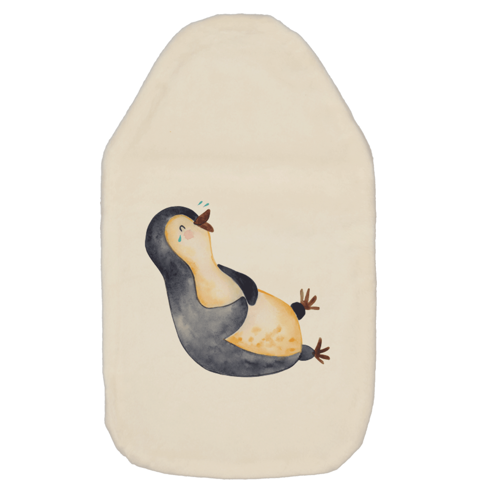 Wärmflasche Pinguin lachend Wärmekissen, Kinderwärmflasche, Körnerkissen, Wärmflaschenbezug, Wärmflasche mit Bezug, Pinguin, Pinguine, lustiger Spruch, Optimismus, Fröhlich, Lachen, Humor, Fröhlichkeit