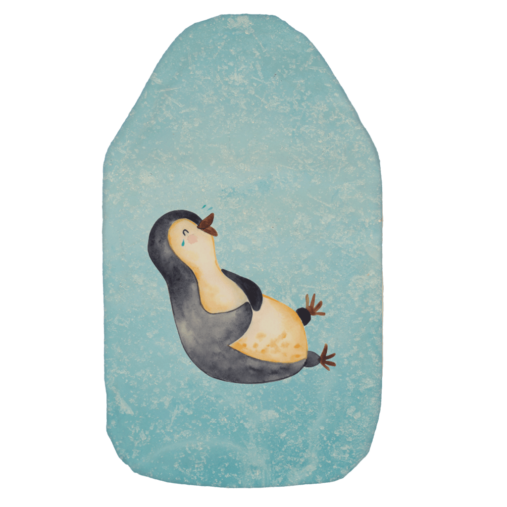 Wärmflasche Pinguin lachend Wärmekissen, Kinderwärmflasche, Körnerkissen, Wärmflaschenbezug, Wärmflasche mit Bezug, Pinguin, Pinguine, lustiger Spruch, Optimismus, Fröhlich, Lachen, Humor, Fröhlichkeit
