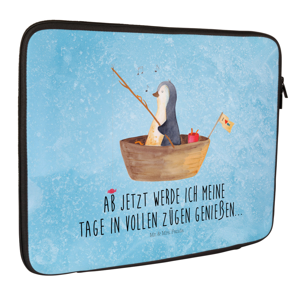 20 x 28 Notebook Tasche  Pinguin Angelboot Notebook Tasche, Laptop, Computertasche, Tasche, Pinguin, Pinguine, Angeln, Boot, Angelboot, Lebenslust, Leben, genießen, Motivation, Neustart, Neuanfang, Trennung, Scheidung, Geschenkidee Liebeskummer