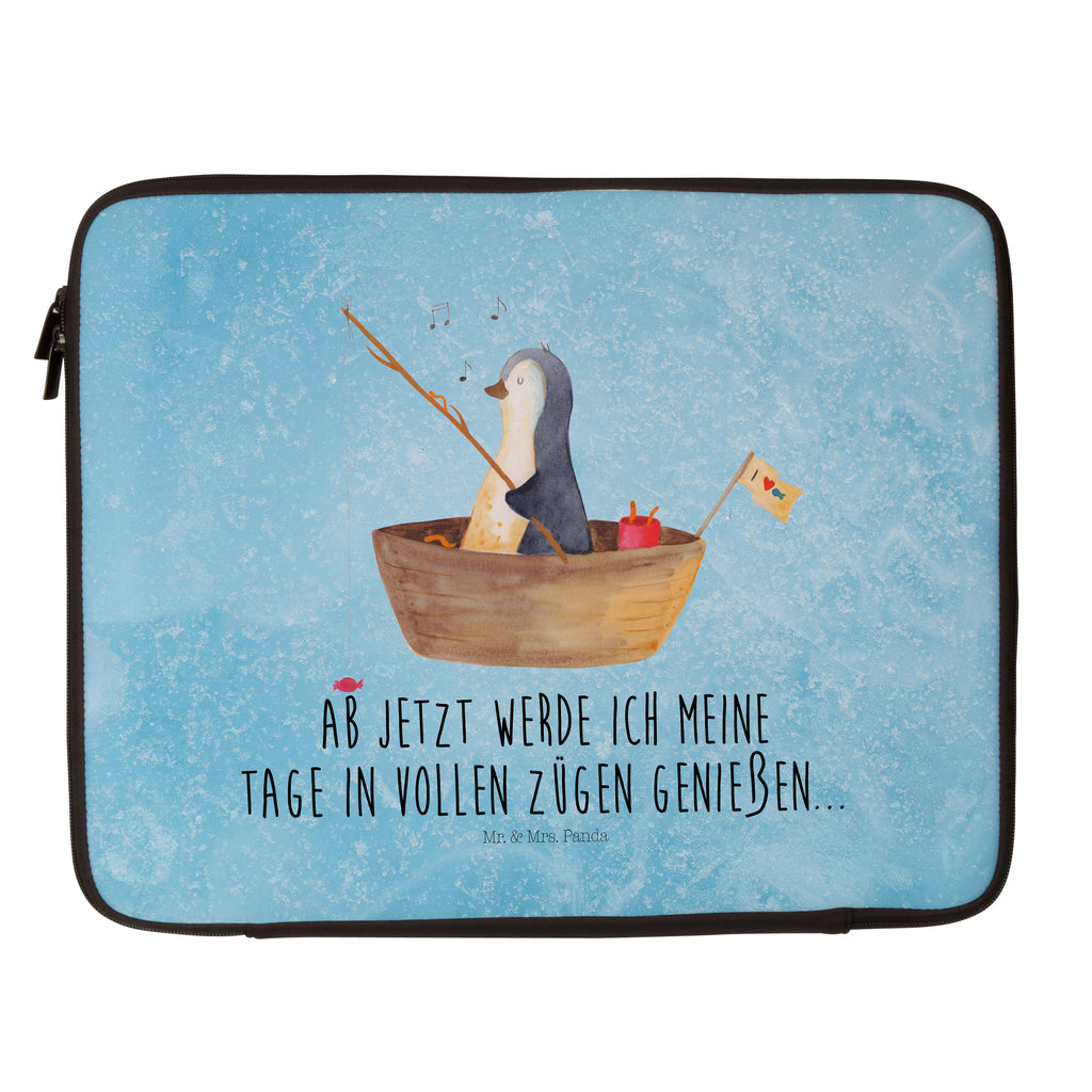 20 x 28 Notebook Tasche  Pinguin Angelboot Notebook Tasche, Laptop, Computertasche, Tasche, Pinguin, Pinguine, Angeln, Boot, Angelboot, Lebenslust, Leben, genießen, Motivation, Neustart, Neuanfang, Trennung, Scheidung, Geschenkidee Liebeskummer