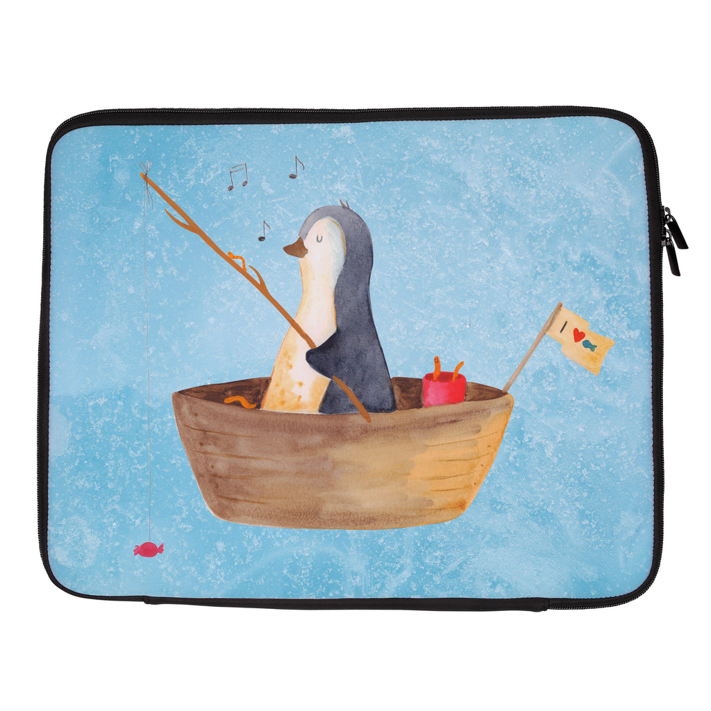 20 x 28 Notebook Tasche  Pinguin Angelboot Notebook Tasche, Laptop, Computertasche, Tasche, Pinguin, Pinguine, Angeln, Boot, Angelboot, Lebenslust, Leben, genießen, Motivation, Neustart, Neuanfang, Trennung, Scheidung, Geschenkidee Liebeskummer