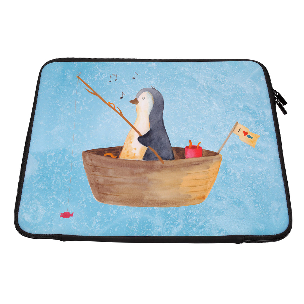 20 x 28 Notebook Tasche  Pinguin Angelboot Notebook Tasche, Laptop, Computertasche, Tasche, Pinguin, Pinguine, Angeln, Boot, Angelboot, Lebenslust, Leben, genießen, Motivation, Neustart, Neuanfang, Trennung, Scheidung, Geschenkidee Liebeskummer