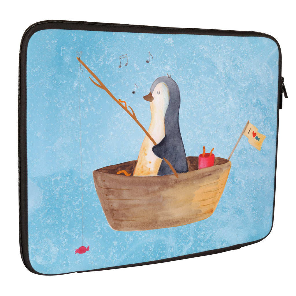 20 x 28 Notebook Tasche  Pinguin Angelboot Notebook Tasche, Laptop, Computertasche, Tasche, Pinguin, Pinguine, Angeln, Boot, Angelboot, Lebenslust, Leben, genießen, Motivation, Neustart, Neuanfang, Trennung, Scheidung, Geschenkidee Liebeskummer