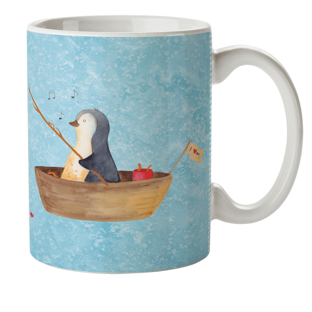 Kindertasse Pinguin Angelboot Kunststoff Tasse, Kindergarten, Tasse, Trinkbecher, Camping Becher, Kaffeetasse, Kunststoffbecher, Kindergartenbecher, Outdoorgeschirr, Kunststoffgeschirr, Reisebecher, Reisetasse, Kinderbecher, Pinguin, Pinguine, Angeln, Boot, Angelboot, Lebenslust, Leben, genießen, Motivation, Neustart, Neuanfang, Trennung, Scheidung, Geschenkidee Liebeskummer