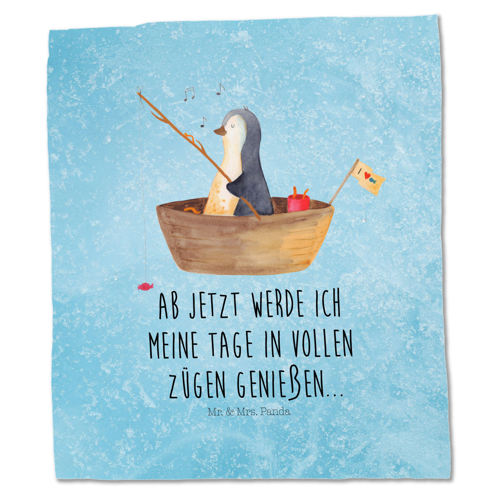 Tragetasche Pinguin Angelboot Beuteltasche, Beutel, Einkaufstasche, Jutebeutel, Stoffbeutel, Pinguin, Pinguine, Angeln, Boot, Angelboot, Lebenslust, Leben, genießen, Motivation, Neustart, Neuanfang, Trennung, Scheidung, Geschenkidee Liebeskummer