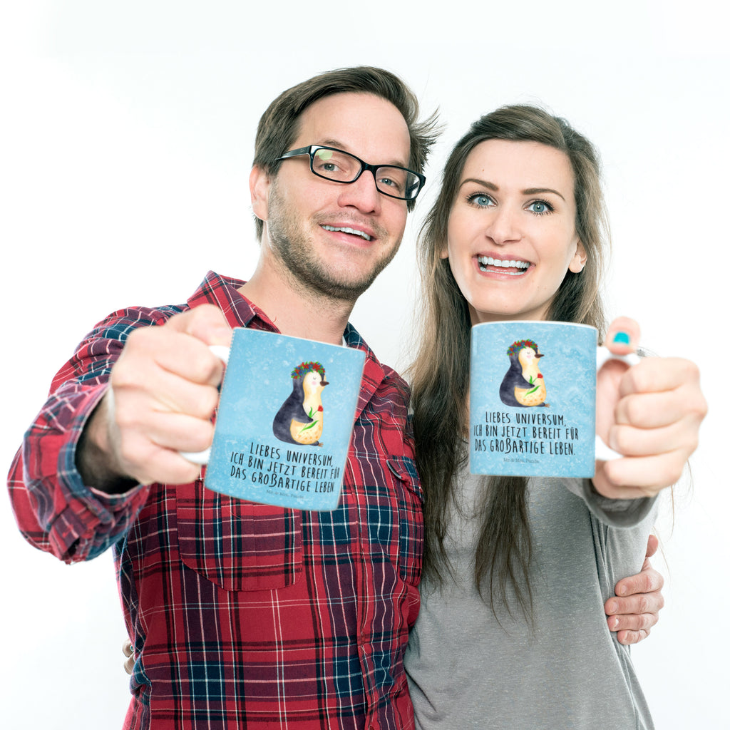 Kindertasse Pinguin Blumenkranz Kunststoff Tasse, Kindergarten, Tasse, Trinkbecher, Camping Becher, Kaffeetasse, Kunststoffbecher, Kindergartenbecher, Outdoorgeschirr, Kunststoffgeschirr, Reisebecher, Reisetasse, Kinderbecher, Pinguin, Pinguine, Blumenkranz, Universum, Leben, Wünsche, Ziele, Lebensziele, Motivation, Lebenslust, Liebeskummer, Geschenkidee