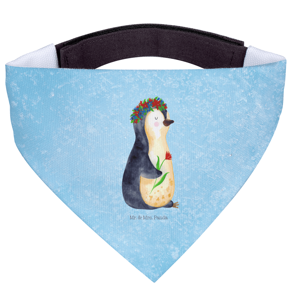 Hundehalstuch L Pinguin Blumenkranz Hundehalstuch, Halstuch, Hunde, Tuch, groß, große Hunde, Pinguin, Pinguine, Blumenkranz, Universum, Leben, Wünsche, Ziele, Lebensziele, Motivation, Lebenslust, Liebeskummer, Geschenkidee
