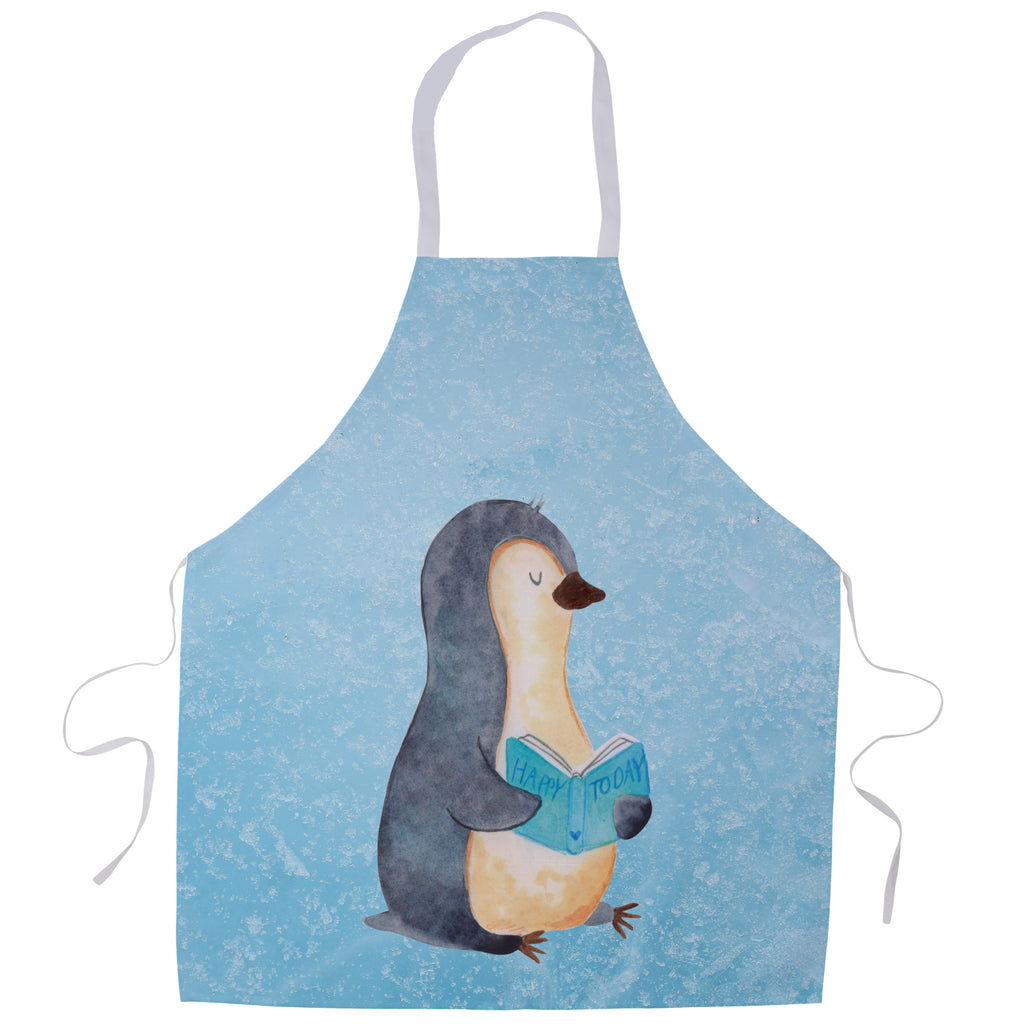 Kochschürze Pinguin Buch Schürze, Backschürze, Küchenschürze, Grillschürze, Latzschürze, Pinguin, Pinguine, Buch, Lesen, Bücherwurm, Nichtstun, Faulenzen, Ferien, Urlaub, Freizeit