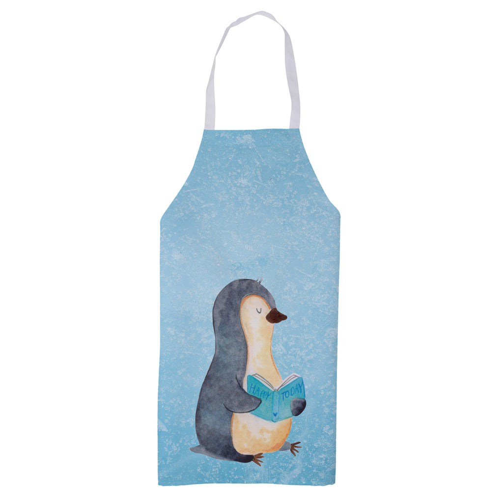 Kochschürze Pinguin Buch Schürze, Backschürze, Küchenschürze, Grillschürze, Latzschürze, Pinguin, Pinguine, Buch, Lesen, Bücherwurm, Nichtstun, Faulenzen, Ferien, Urlaub, Freizeit