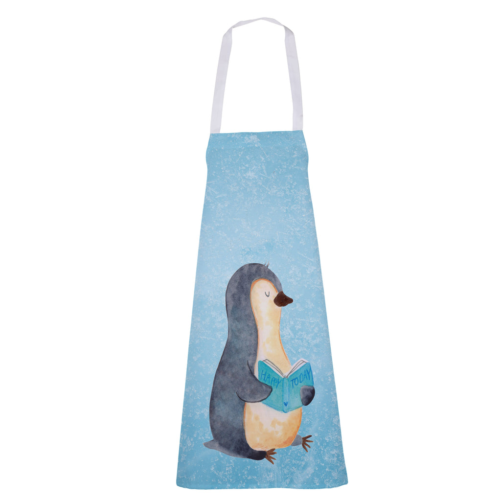 Kochschürze Pinguin Buch Schürze, Backschürze, Küchenschürze, Grillschürze, Latzschürze, Pinguin, Pinguine, Buch, Lesen, Bücherwurm, Nichtstun, Faulenzen, Ferien, Urlaub, Freizeit