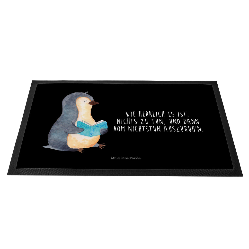 Fußmatte Pinguin Buch