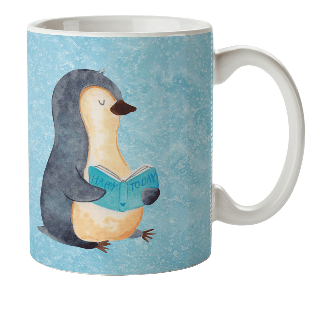 Kindertasse Pinguin Buch Kunststoff Tasse, Kindergarten, Tasse, Trinkbecher, Camping Becher, Kaffeetasse, Kunststoffbecher, Kindergartenbecher, Outdoorgeschirr, Kunststoffgeschirr, Reisebecher, Reisetasse, Kinderbecher, Pinguin, Pinguine, Buch, Lesen, Bücherwurm, Nichtstun, Faulenzen, Ferien, Urlaub, Freizeit