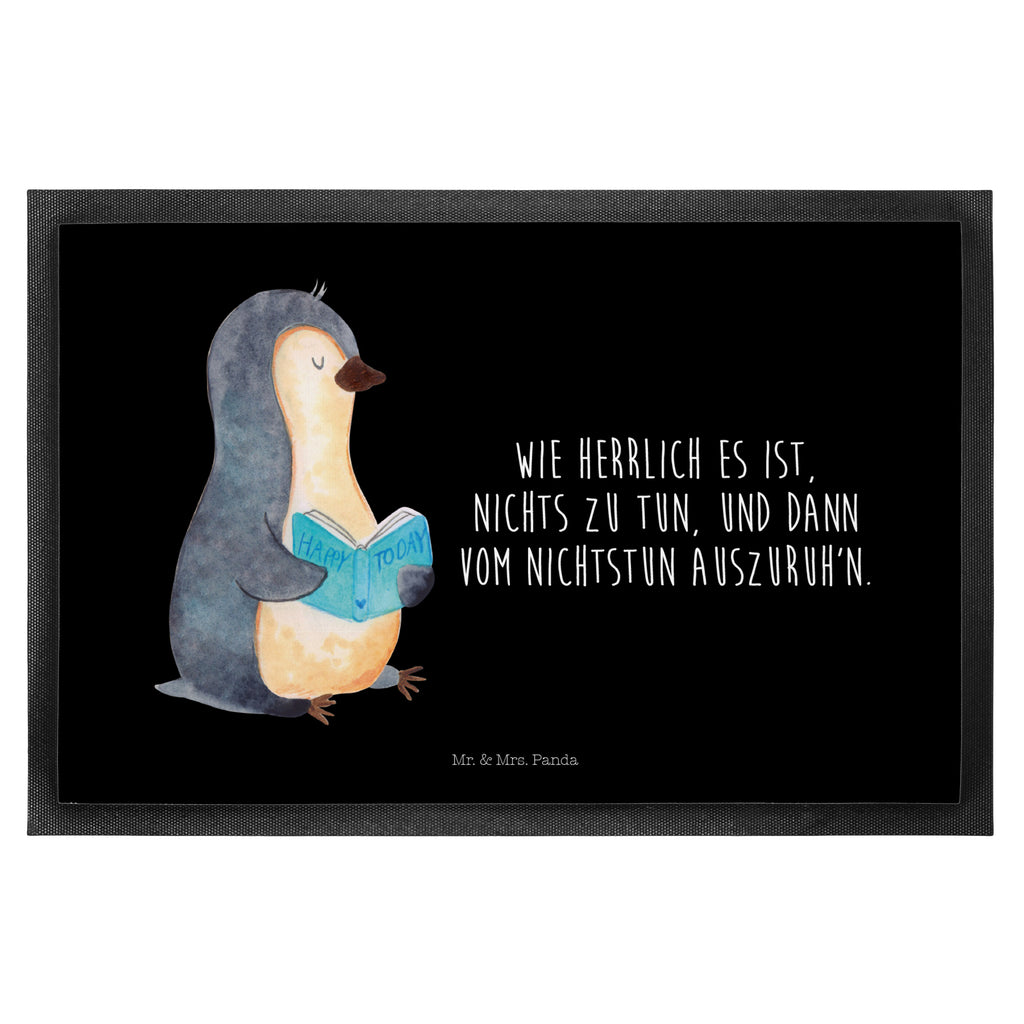 Fußmatte Pinguin Buch