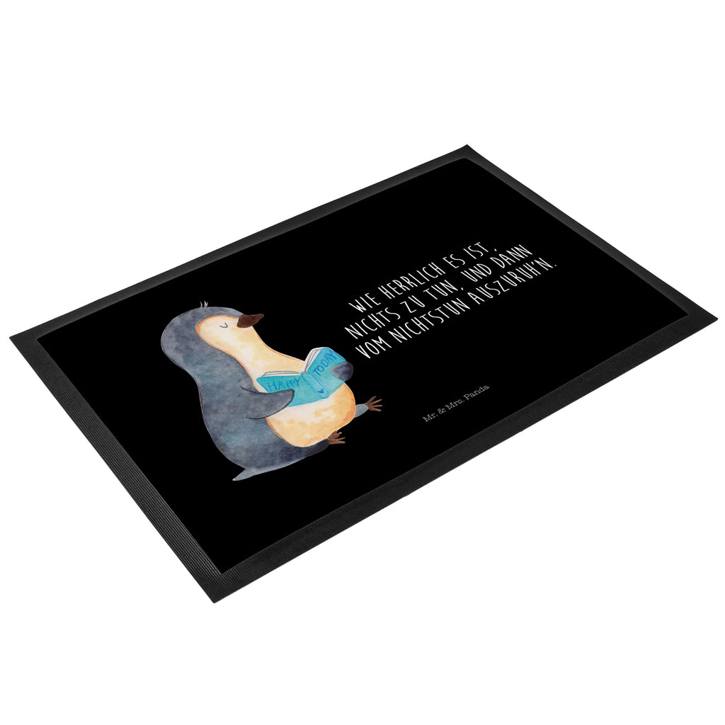 Fußmatte Pinguin Buch