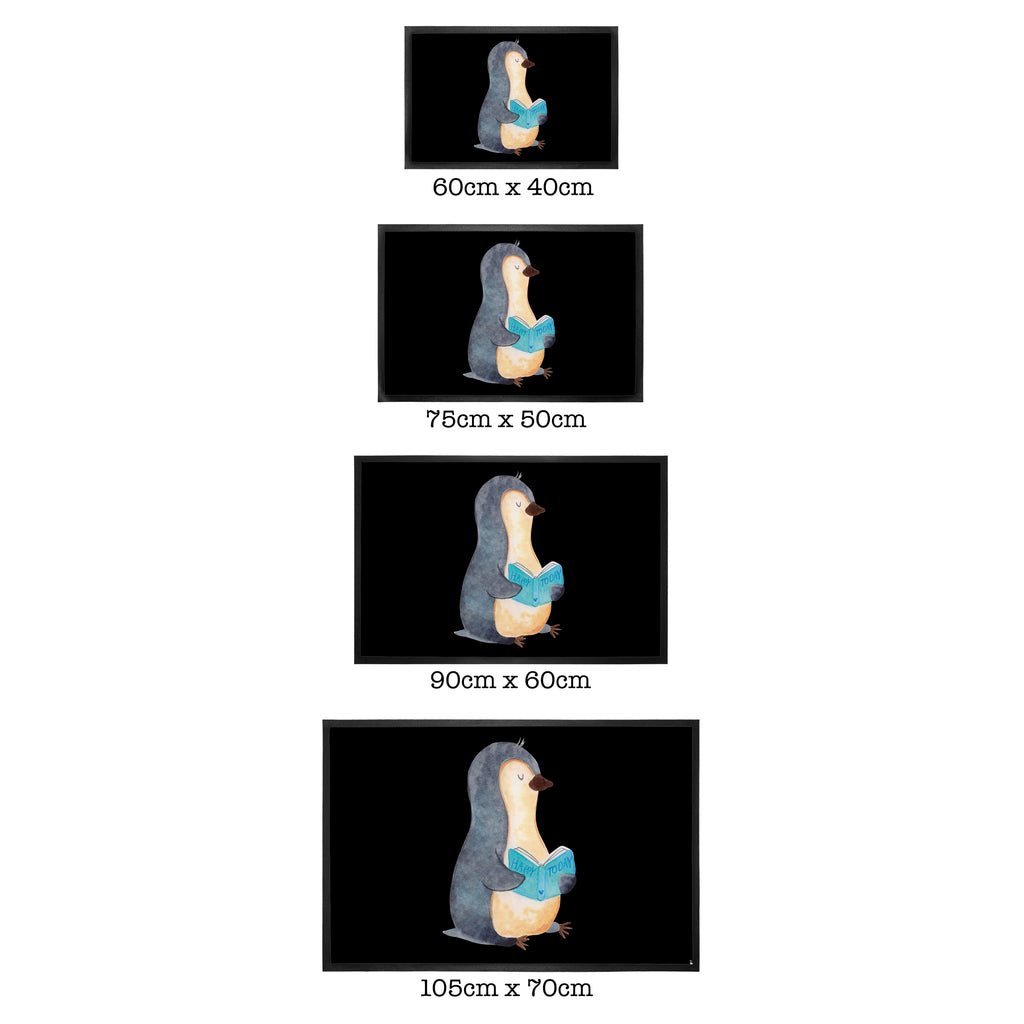 Fußmatte Pinguin Buch