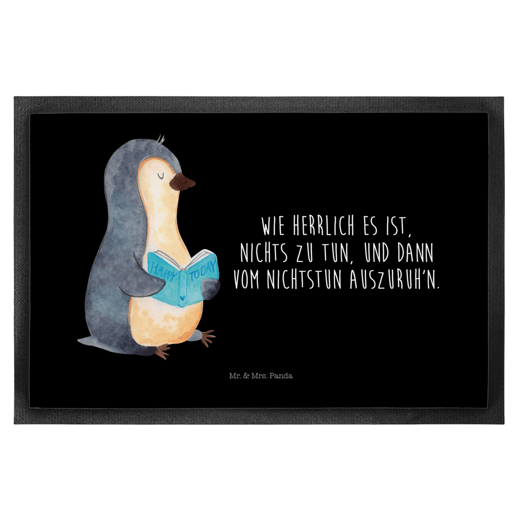 Fußmatte Pinguin Buch