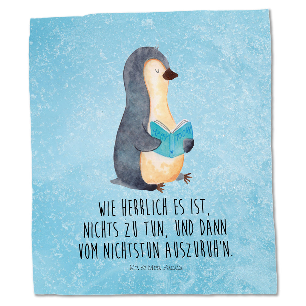 Tragetasche Pinguin Buch Beuteltasche, Beutel, Einkaufstasche, Jutebeutel, Stoffbeutel, Pinguin, Pinguine, Buch, Lesen, Bücherwurm, Nichtstun, Faulenzen, Ferien, Urlaub, Freizeit