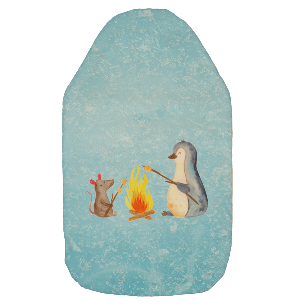 Wärmflasche Pinguin Lagerfeuer Wärmekissen, Kinderwärmflasche, Körnerkissen, Wärmflaschenbezug, Wärmflasche mit Bezug, Pinguin, Maus, Pinguine, Lagerfeuer, Leben, Arbeit, Job, Motivation, Büro, Büroalltag, Lebensspruch, Lebensmotivation, Neustart, Liebe, grillen, Feuer, Marshmallows