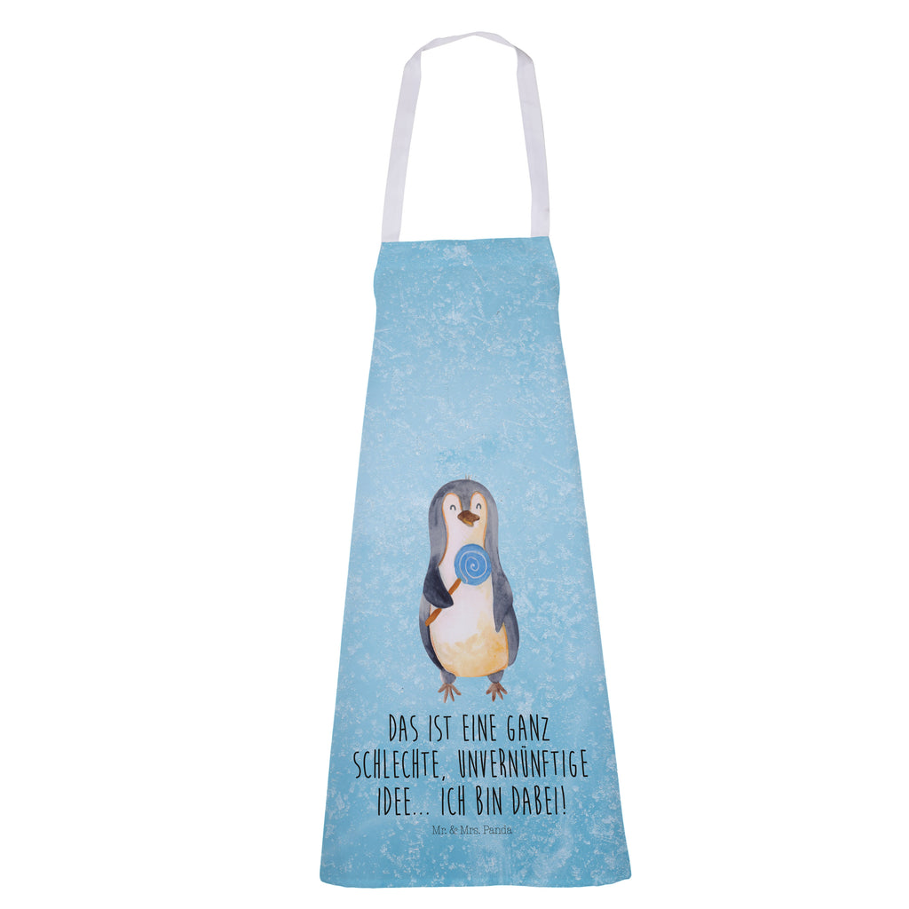 Kochschürze Pinguin Lolli Schürze, Backschürze, Küchenschürze, Grillschürze, Latzschürze, Pinguin, Pinguine, Lolli, Süßigkeiten, Blödsinn, Spruch, Rebell, Gauner, Ganove, Rabauke