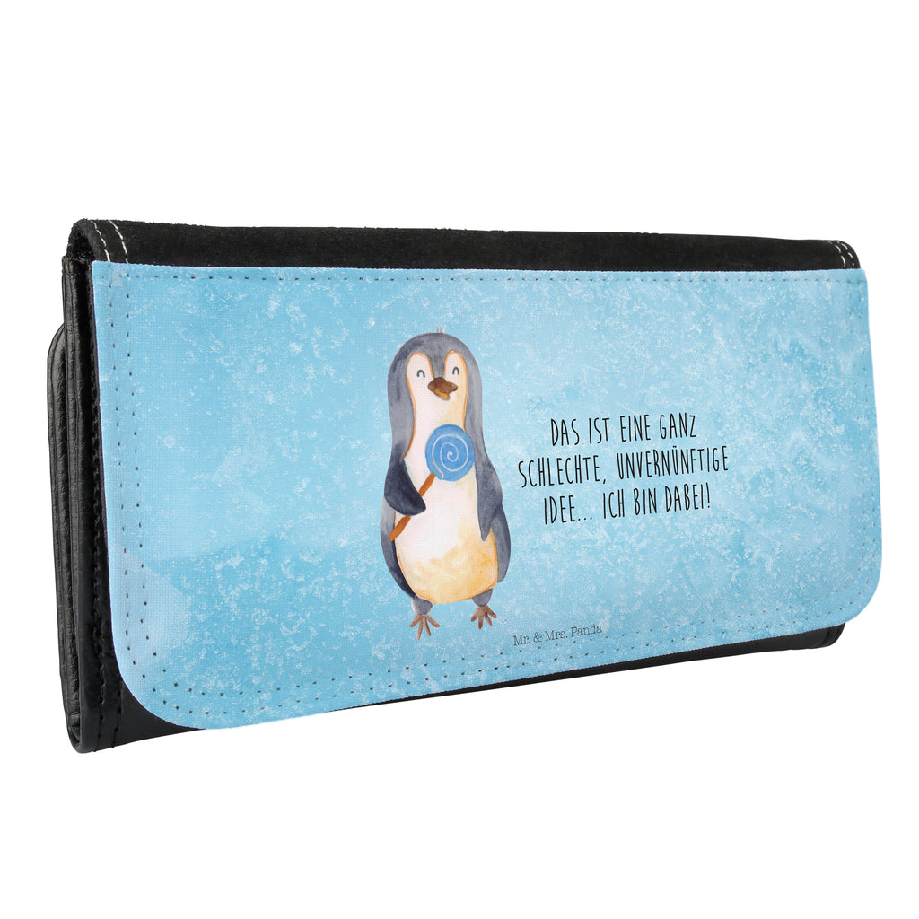 Damen Portemonnaie Pinguin Lolli Portemonnaie, Portemonee, Geldbörse, Damen, Groß, XXL, Geldbeutel, Portemonnaies, Pinguin, Pinguine, Lolli, Süßigkeiten, Blödsinn, Spruch, Rebell, Gauner, Ganove, Rabauke