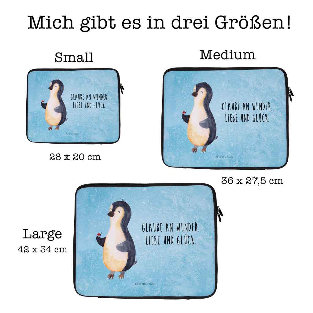 20 x 28 Notebook Tasche  Pinguin Marienkäfer Notebook Tasche, Laptop, Computertasche, Tasche, Pinguin, Pinguine, Marienkäfer, Liebe, Wunder, Glück, Freude, Lebensfreude