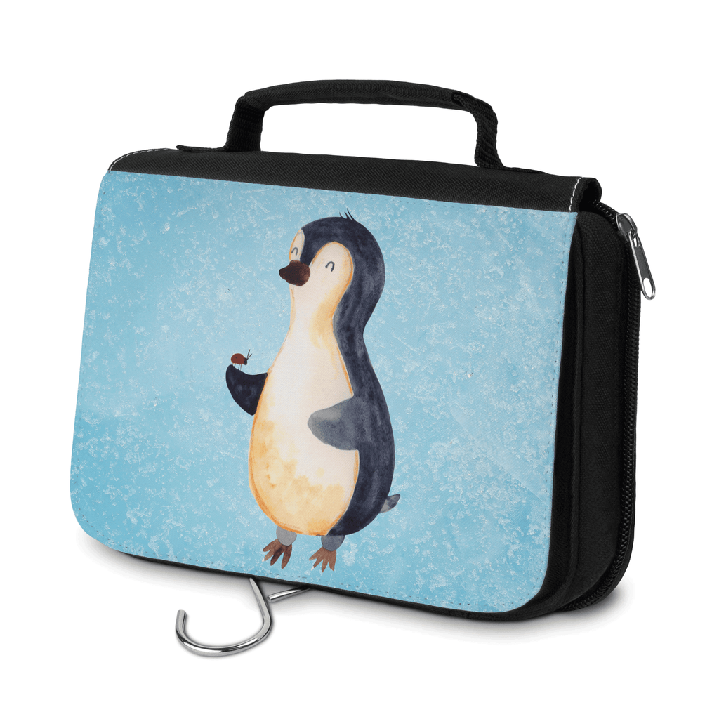 Kulturbeutel Pinguin Marienkäfer Kulturbeutel, Zum Aufhängen, Waschtasche, Kosmetiktasche, Damen, Herren, Aufbewahrungstasche, Schminktasche, Kosmetikbeutel, Organizer, Kulturtasche, Schminkutensil, Pinguin, Pinguine, Marienkäfer, Liebe, Wunder, Glück, Freude, Lebensfreude