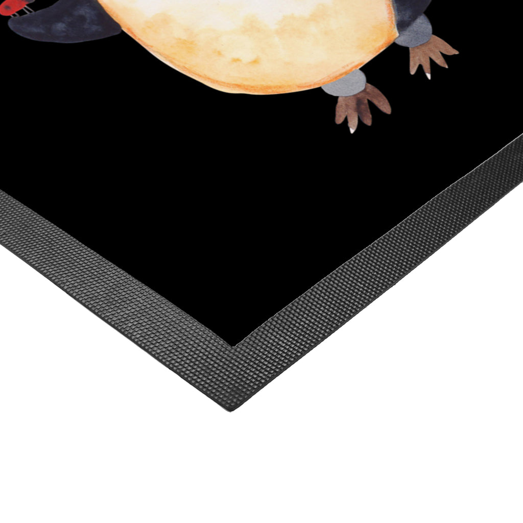 Fußmatte Pinguin Marienkäfer Türvorleger, Schmutzmatte, Fußabtreter, Matte, Schmutzfänger, Fußabstreifer, Schmutzfangmatte, Türmatte, Motivfußmatte, Haustürmatte, Vorleger, Pinguin, Pinguine, Marienkäfer, Liebe, Wunder, Glück, Freude, Lebensfreude